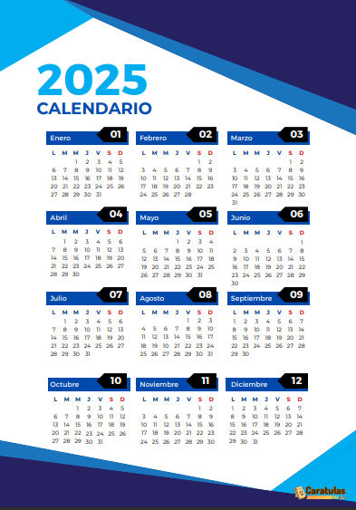 Calendario 2025 para Imprimir: Descargar Gratis en PDF 35 Calendario 2025 para Imprimir: Descargar Gratis en PDF